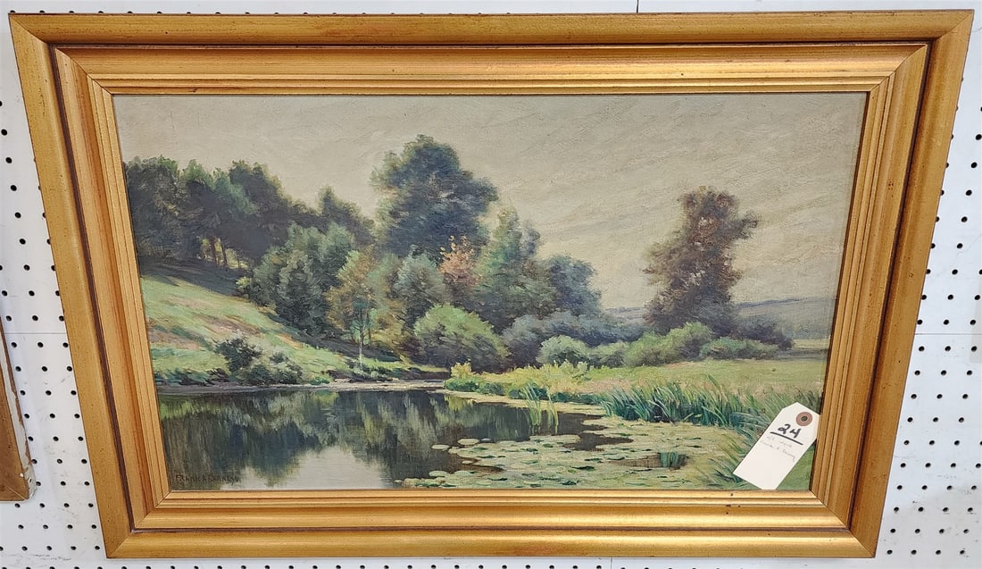 framed o/c landscape sgnd Frank A. Barney (1 of 3)