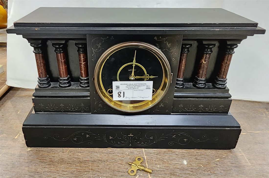 ingraham "magician" mantel clock: ingraham "magician" mantel clock H-10 1/4" W-17 1/4" L-6 1/2"