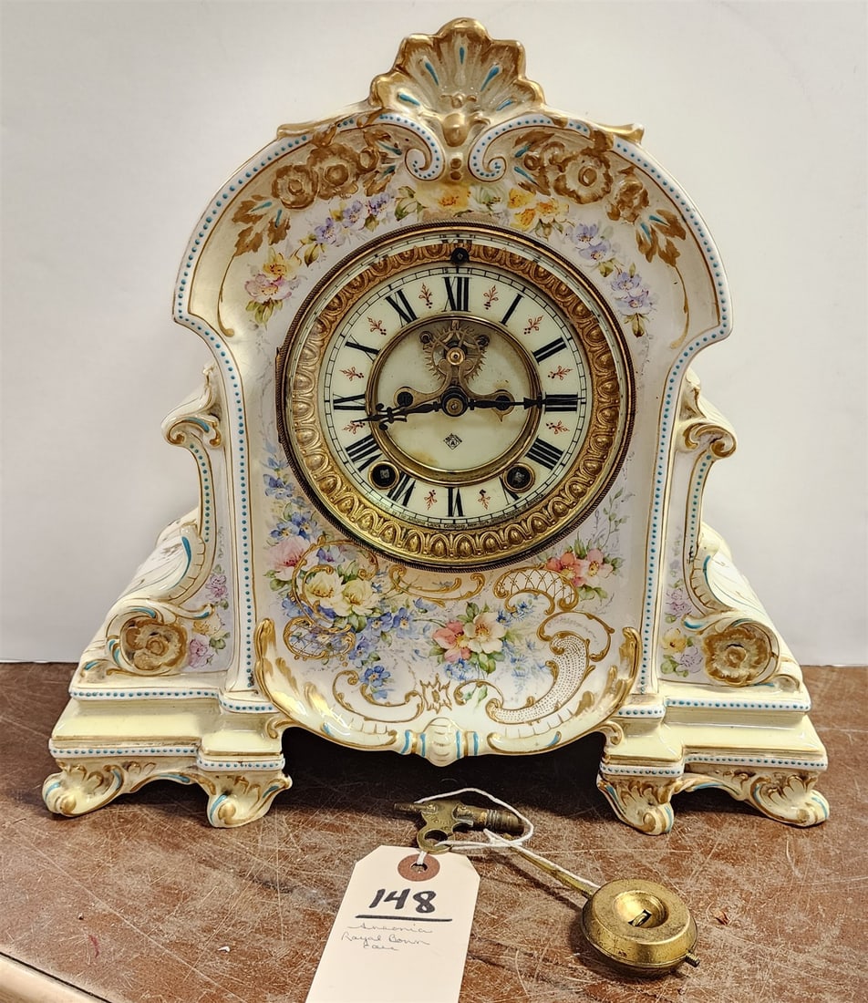 Ansonia Royal Bonn case mantel clock (1 of 5)