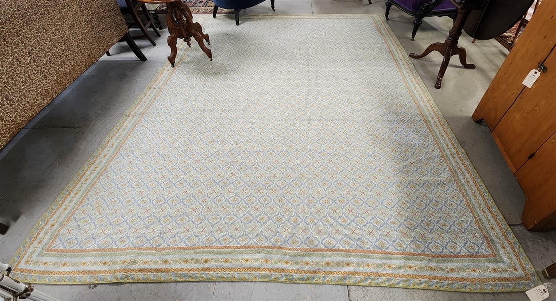 custom made vermillio needlepoint rug Roya (1 of 19)
