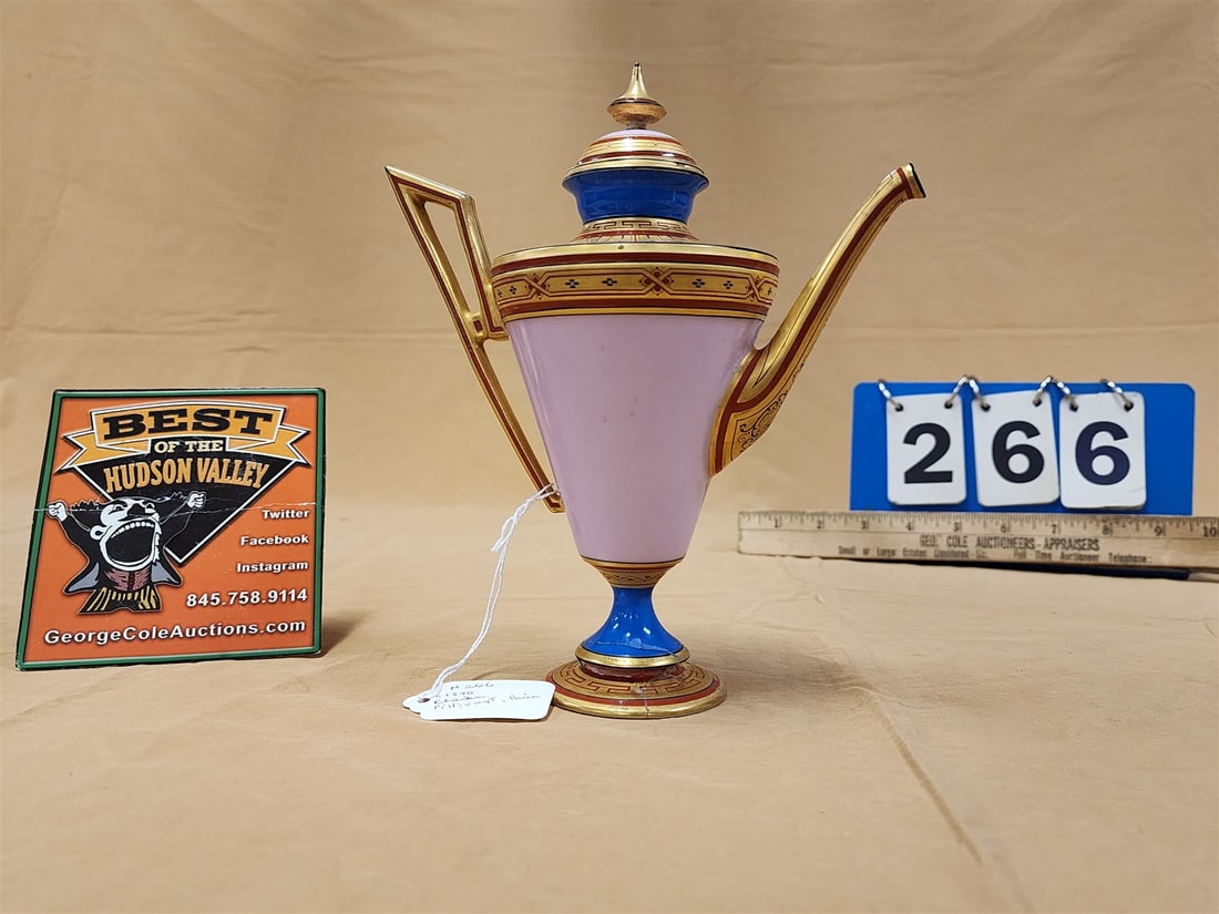 Charles Pillivuyt Paris c1870 tea pot- repaired (1 of 7)