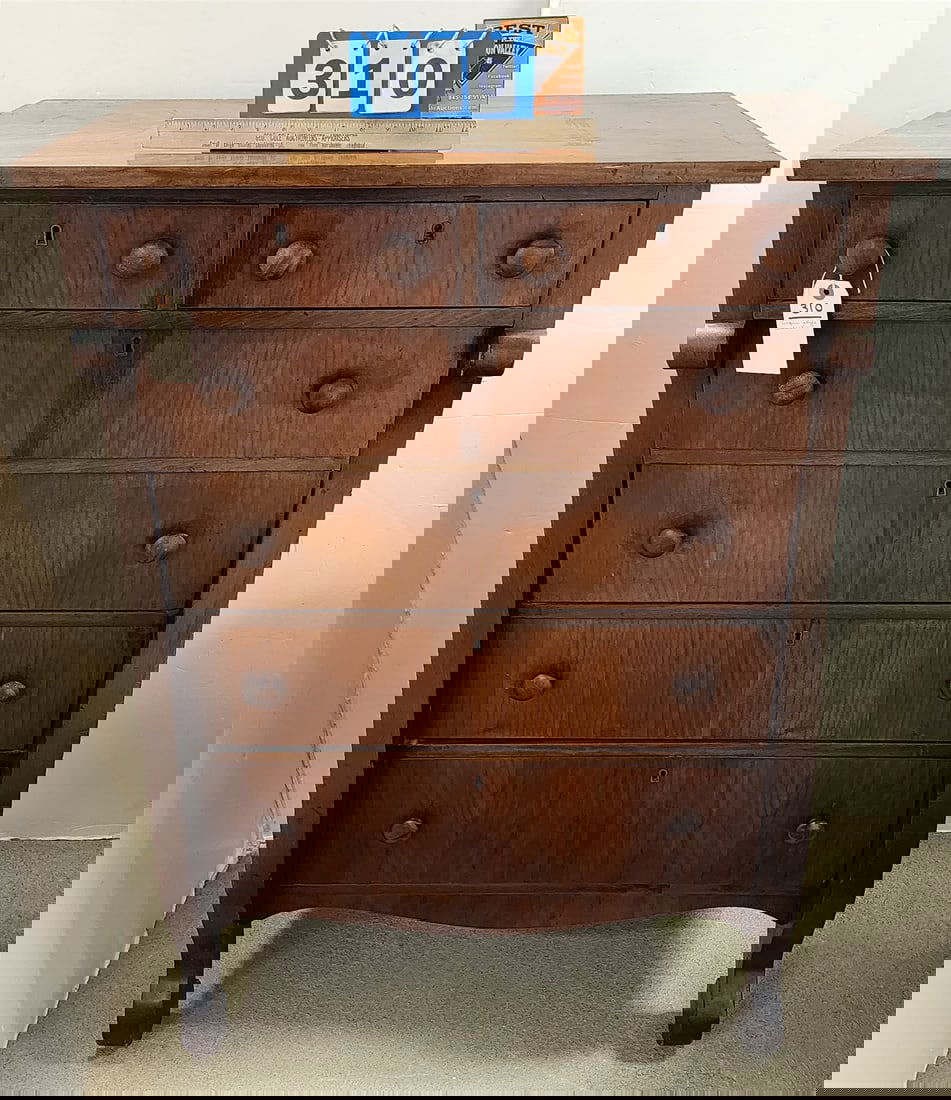 empire style wlanut 6 drawer stand (1 of 4)