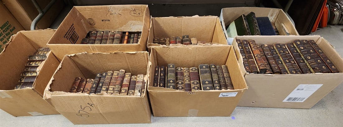 lot 7 bxs 19th c early 20th c books (1 of 10)