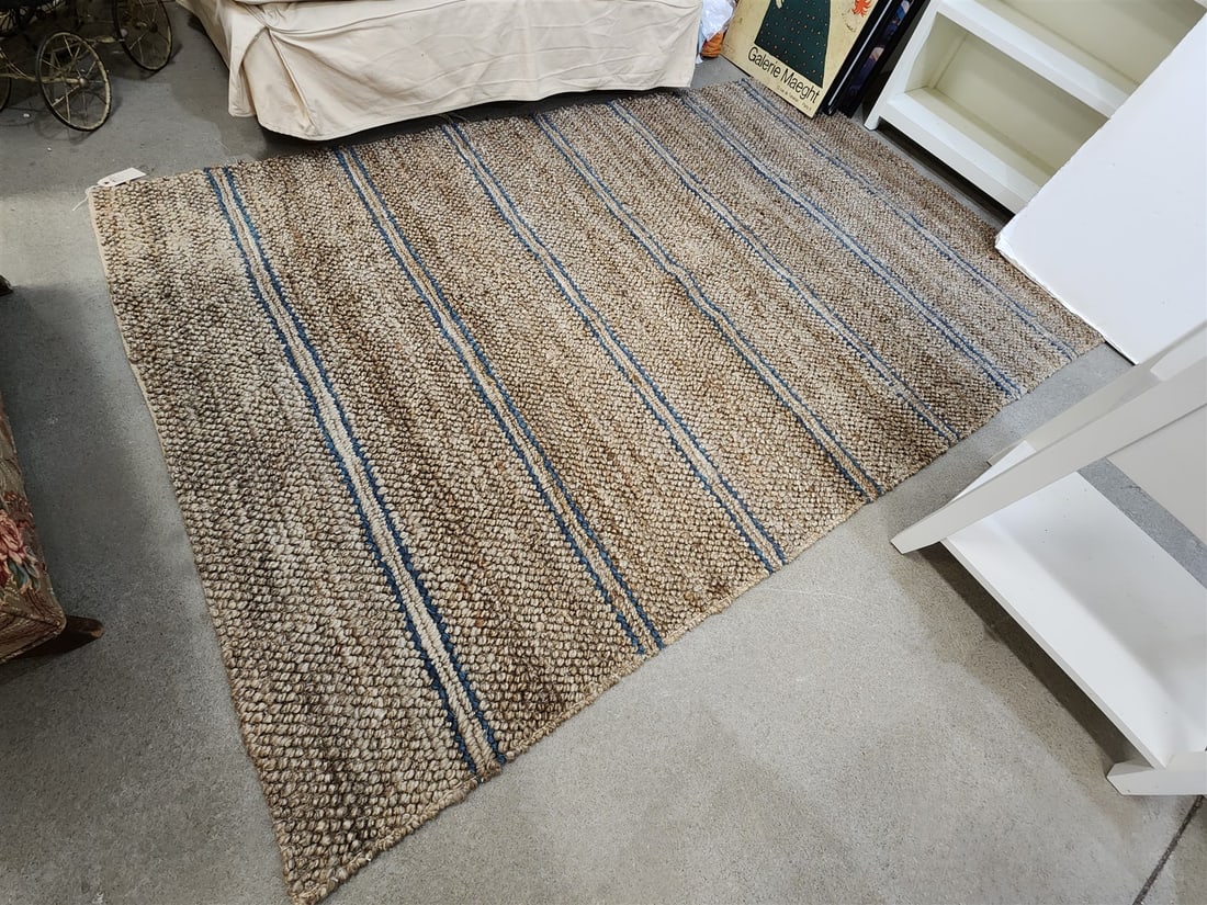 woven jute wool blend rug (1 of 2)