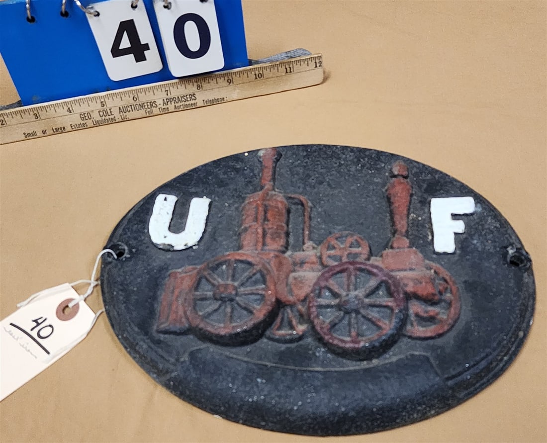 Cast Iron Fire Plaque 8 1/2" X 11" (1 of 2)