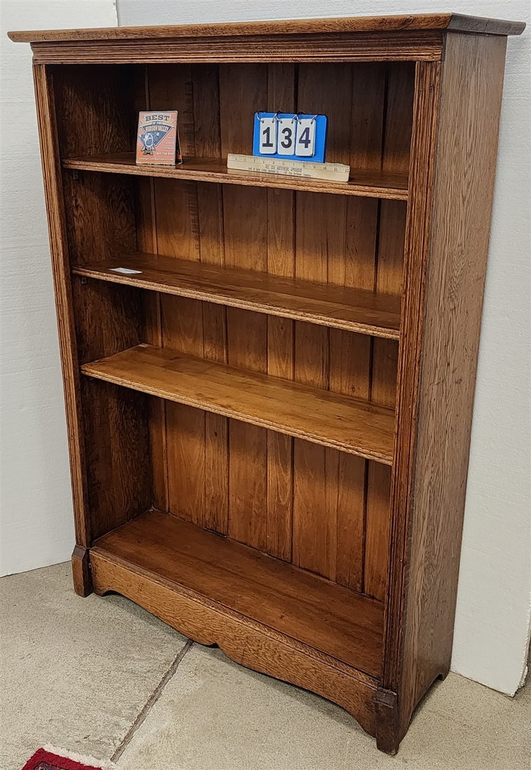 Oak Bookcase 54"H X 38 1/2"W X 12"D: Oak Bookcase 54"H X 38 1/2"W X 12"D