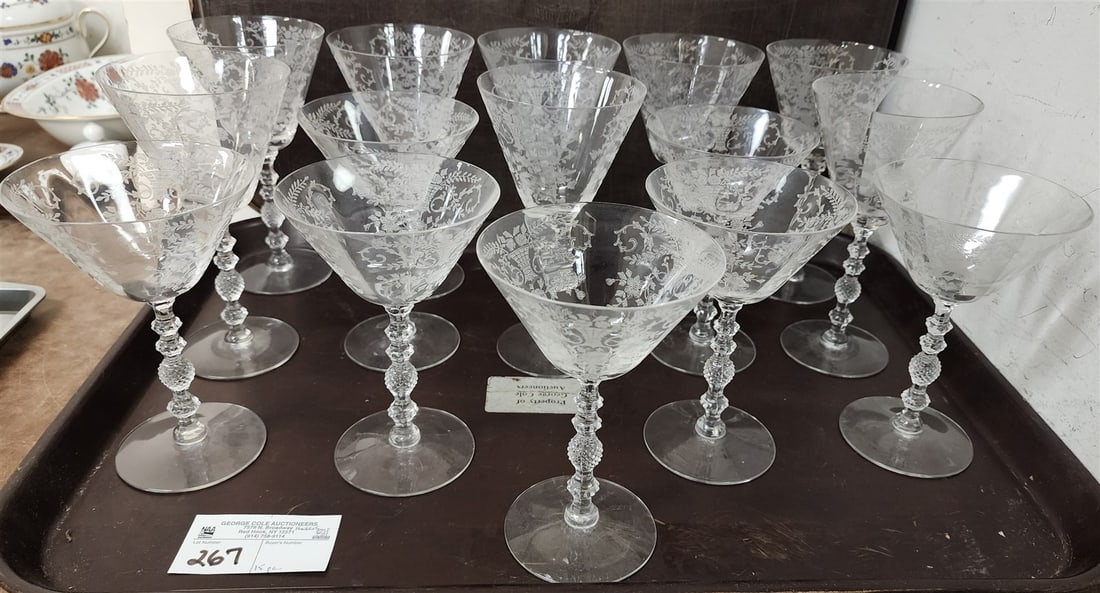 Tray 15 Pc Etched Stemware (1 of 4)