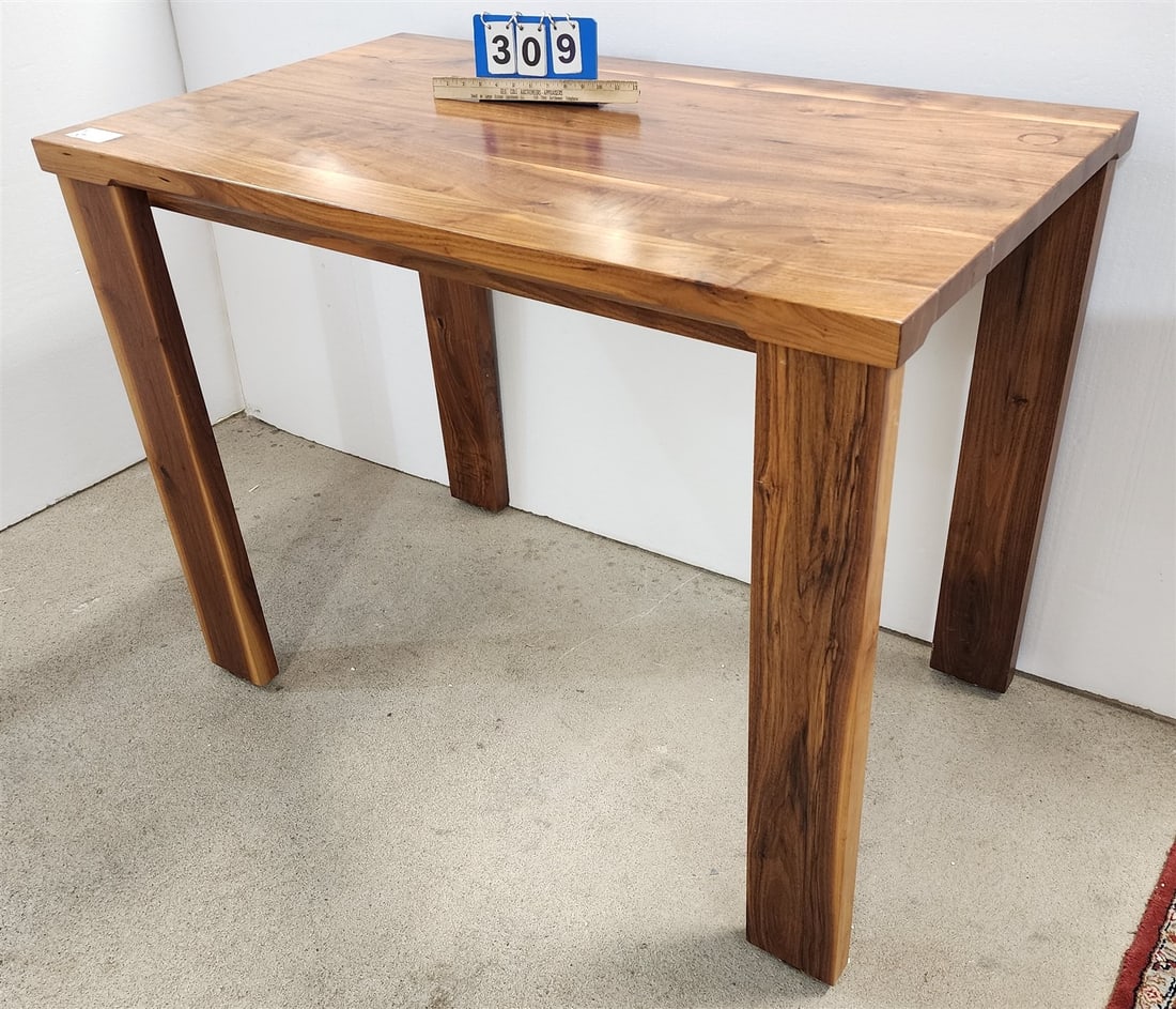 Peace Design Custom Walnut Counter Height Table 36"H X 48"W X 28"D (1 of 4)