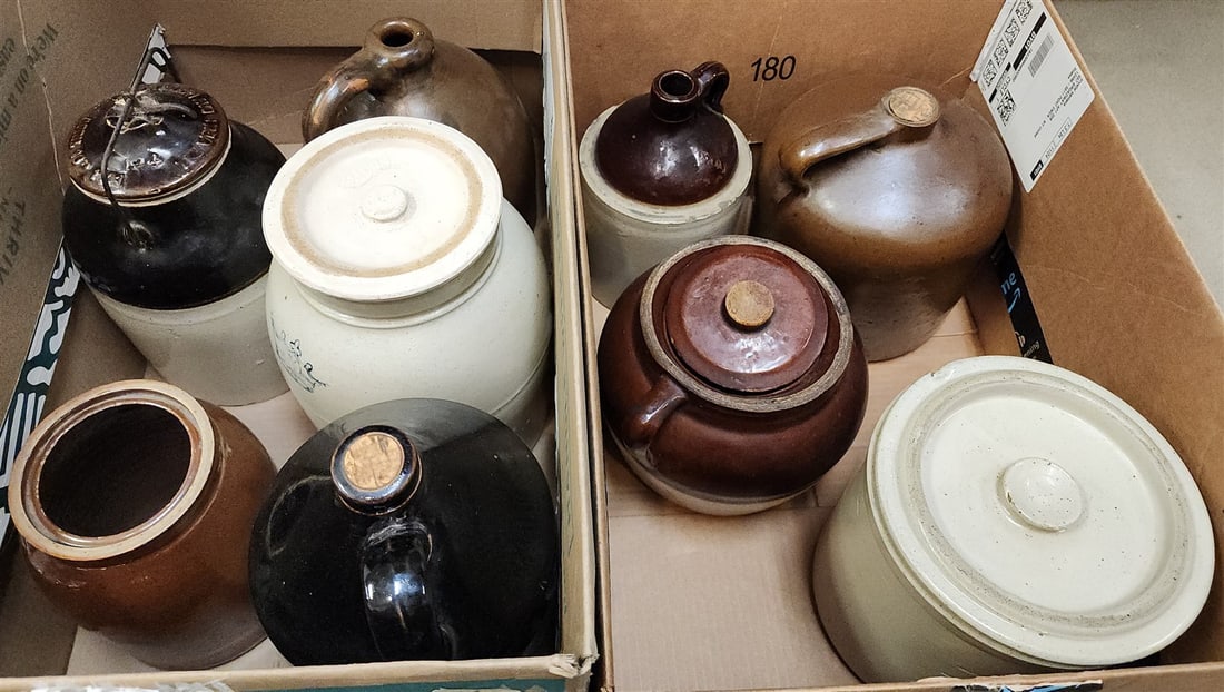 2 Bxs 9 Stoneware Crocks And Jugs (1 of 5)