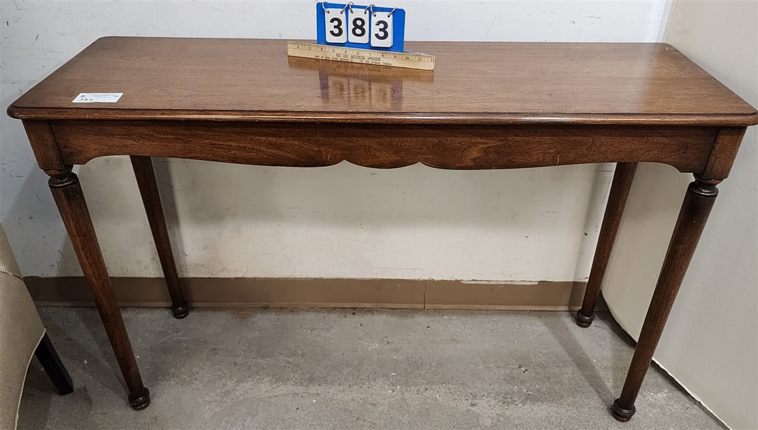 Walnut Console Table 32"H X 49 1/2"W X 16"D (1 of 4)