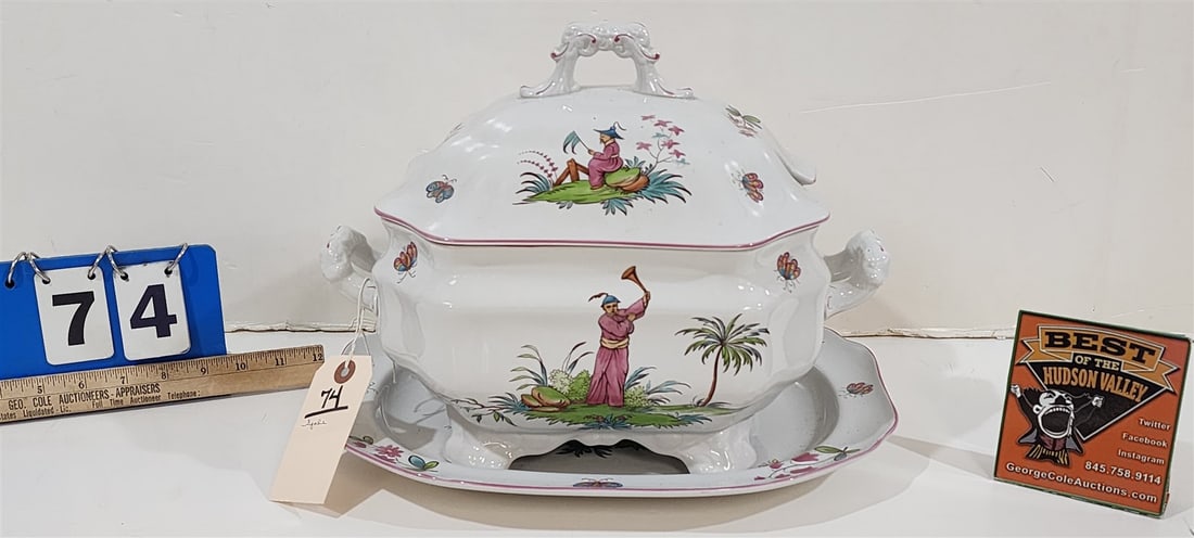 Spode Williamsburg Reserve Coll Tureen + Liner: Spode Williamsburg Reserve Coll Tureen + Liner