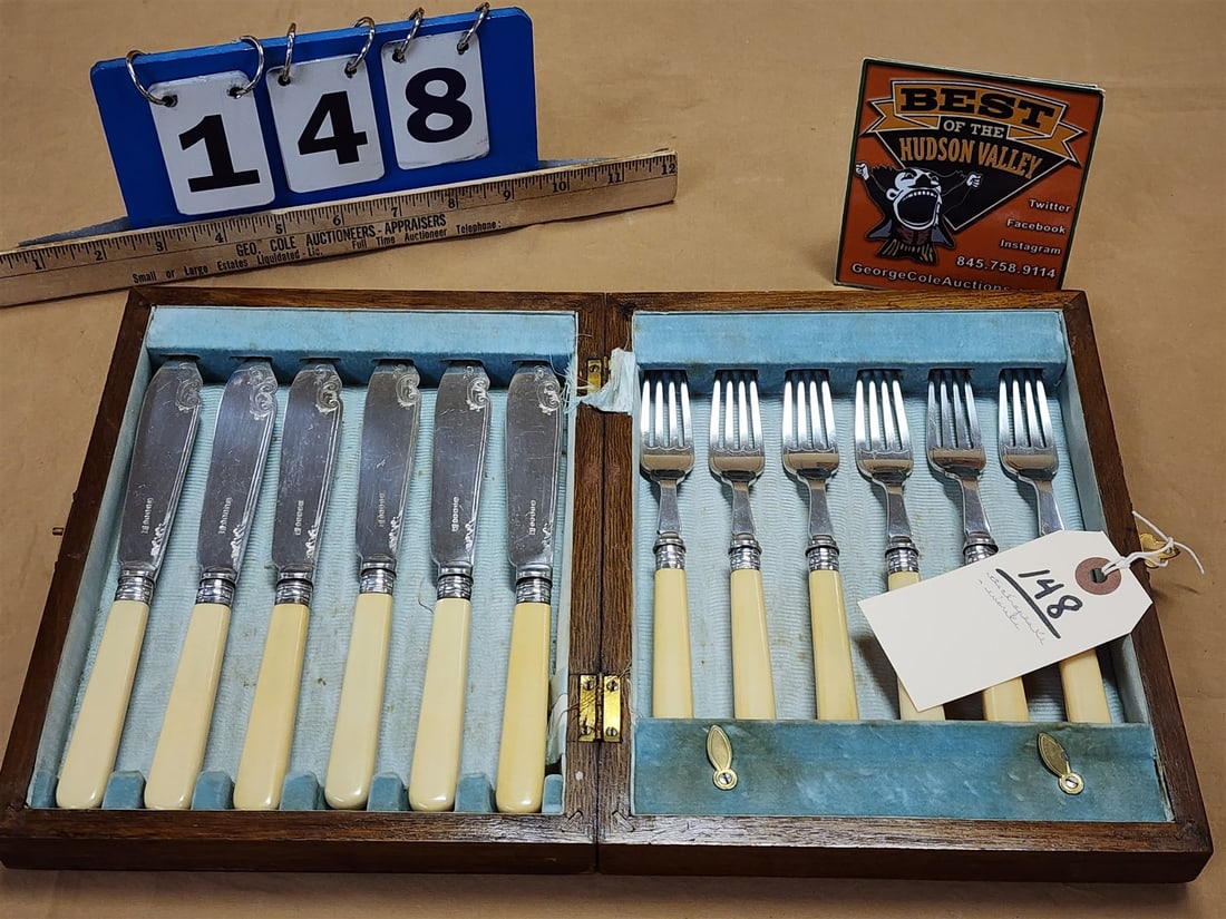 Bxd Set 6 Forks and 6 Knives EP + Ivorite: Bxd Set 6 Forks and 6 Knives EP + Ivorite