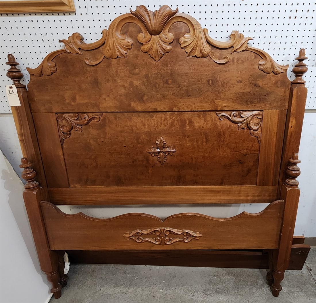 Vict Cherry Bed 61 1/2"H X 56"W: Vict Cherry Bed 61 1/2"H X 56"W