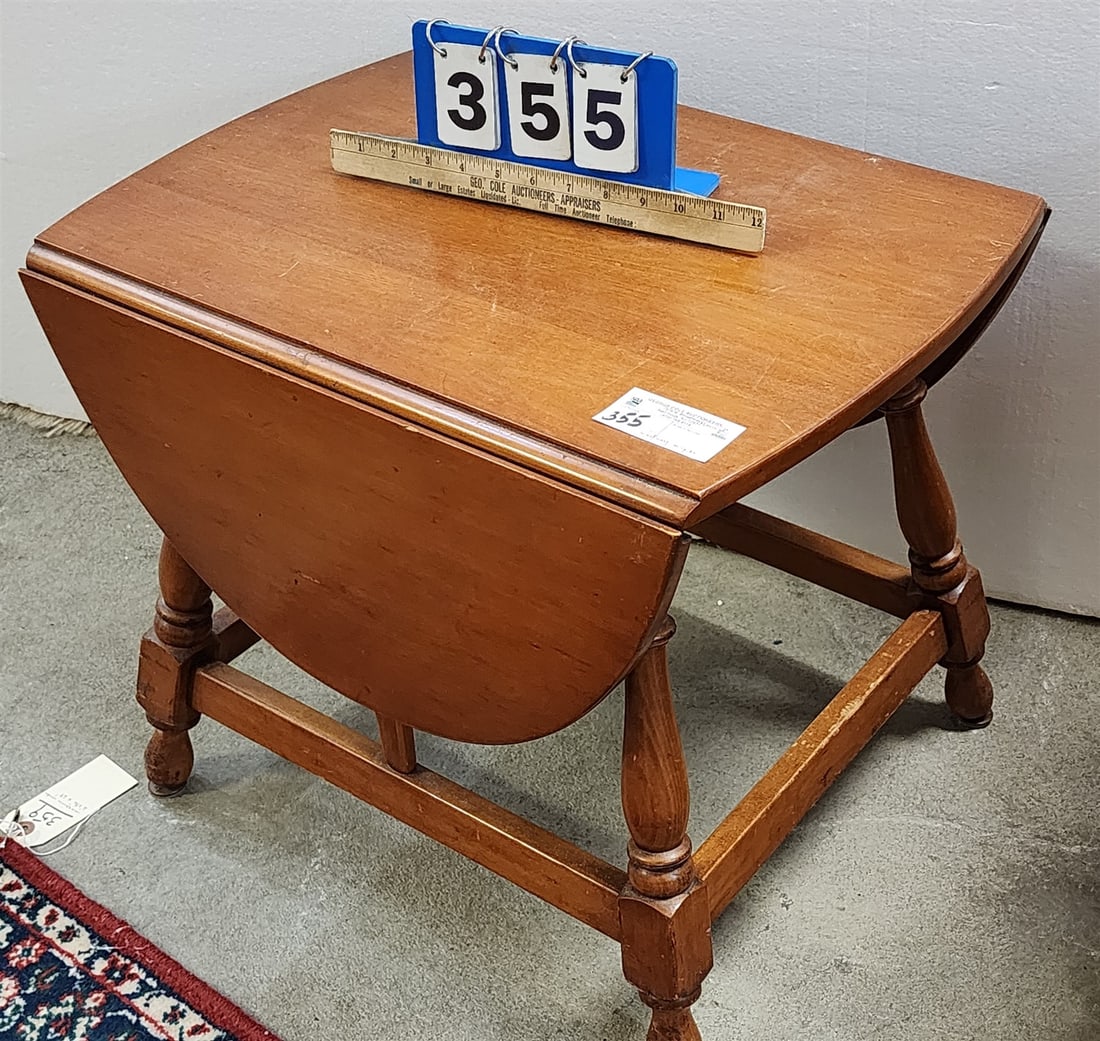 Whitney Maple Drop Leaf Side Table 18"H X 22"W X 16"D (1 of 2)