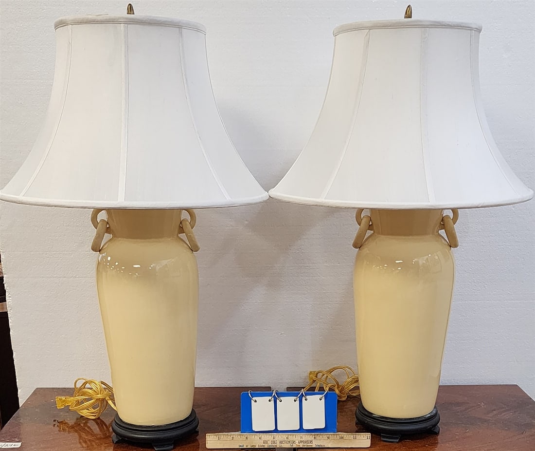 Pr Ceramic Lamps 30" (1 of 6)