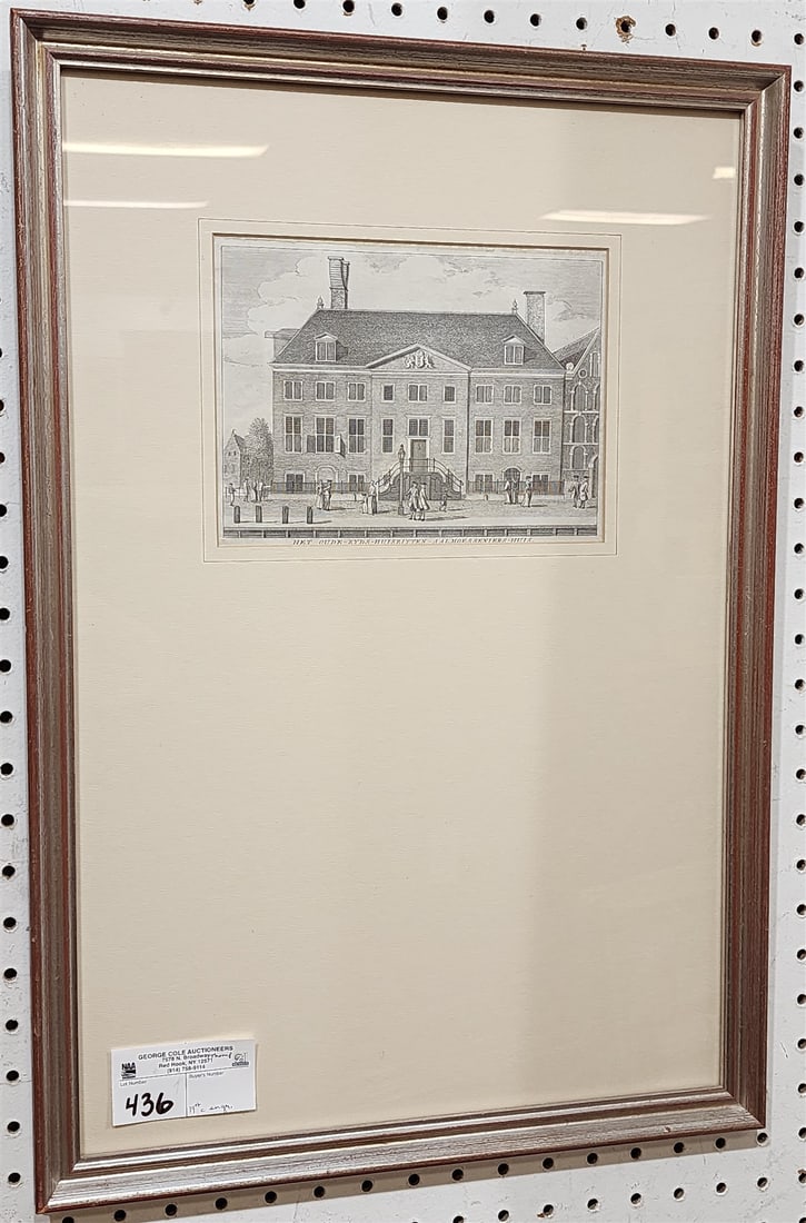 Framed 19th C Engr 6" X 8" W/ Frame 22 1/4" X 15 1/4": Framed 19th C Engr 6" X 8" W/ Frame 22 1/4" X 15 1/4"