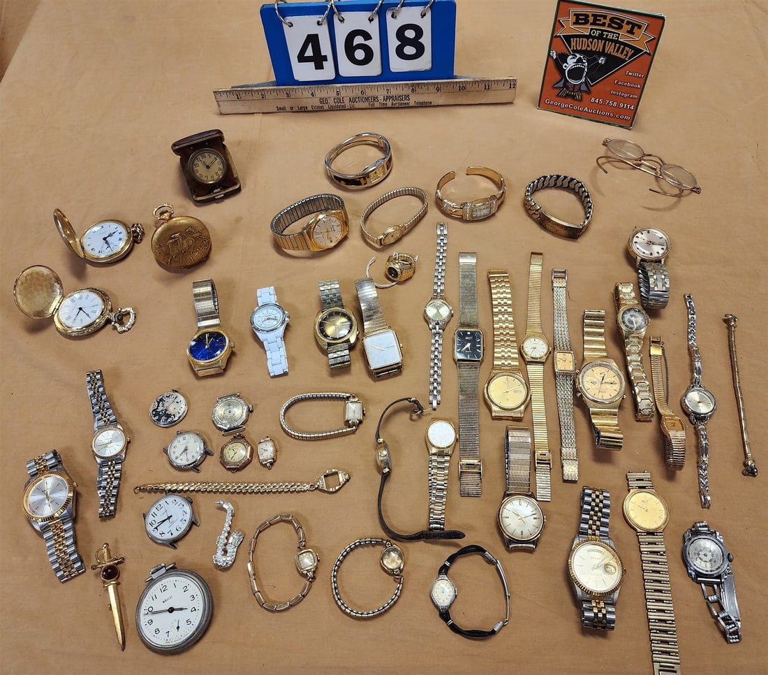 Coll Of Watches Incluing Pocket Watches Etc: Coll Of Watches Incluing Pocket Watches Etc