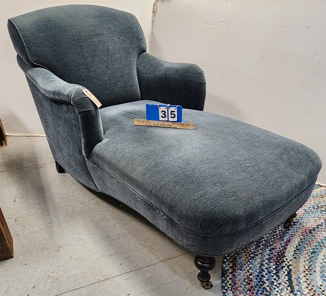 Uphols Chaise Lounge 36"H X 32"W X 51"D: Uphols Chaise Lounge 36"H X 32"W X 51"D