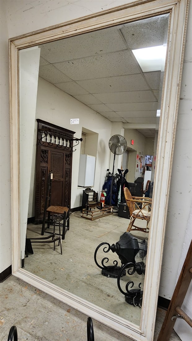 Lg Framed Bevelled Mirror 7'1" X 4'6" (1 of 4)