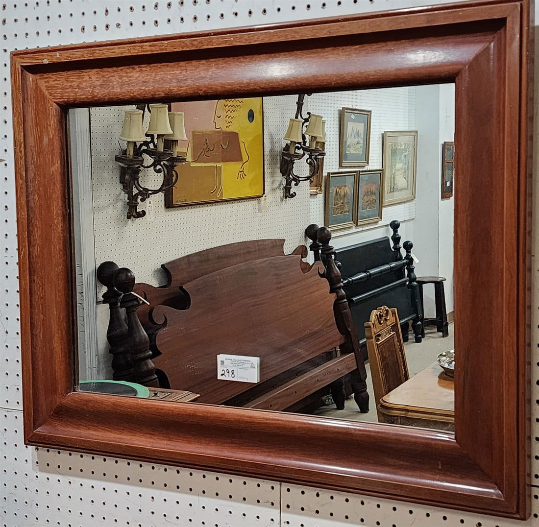 Cherry Framed Mirror 27" X 35" (1 of 2)