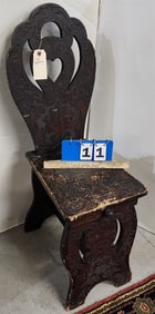 Arts And Crafts- Chair 37"H X 12"W X 15 1/2"D