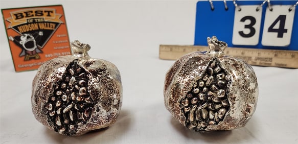 Tray 2 Elegance Silver Pomegranates