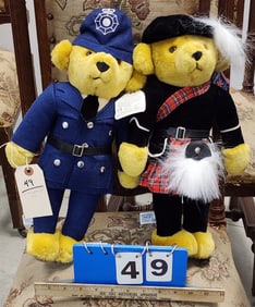 Lot 2 Merry Thought Bears 15" + 17 1/2"