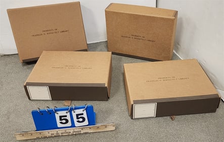 BX 4 File Bx's From The Franklin D. Roosevelt Library 3"H X 11 3/4"W X 9"D