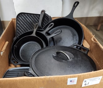 Bx 7 Pc Lodge Cast Iron Cookware