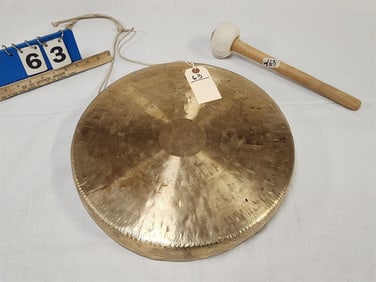 15 1/2" Diam Gong W/ Mallet