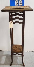 Brass 2 Tier Stand 39"H X 14 1/2"W X 11 1/2"D