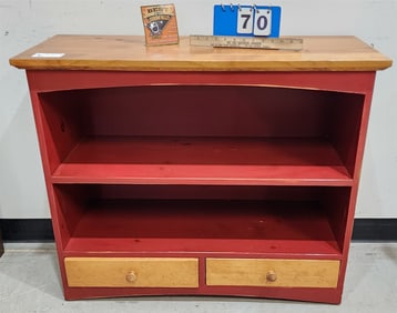 Pine 2 Drawer Cabinet 30"H X 36"W X 14"D