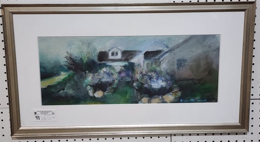 Framed Pastel Landscape Sgnd Maureen McDermott 8 1/2" X 22"