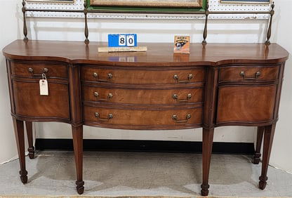 Morganton Mahog Sideboard 48"H W/ Brass Gallery 5'10" W X 21"D