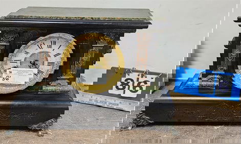 Seth Thomas Mantel Clock 11 1/2"H X 16 1/2" X 6 1/2"D