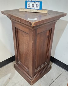 Pine Pedestal 33 1/2"H X 19 1/2"Sq