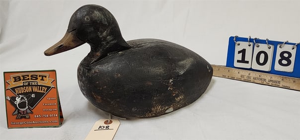 Vintage duck Decoy 9"H X 15 1/2"L X 7 1/2"W