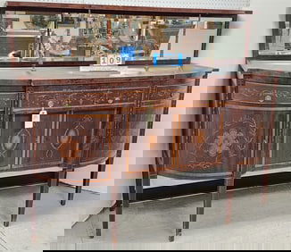 Federal Style Inlaid Mahog Sideboard 54"H X 66 1/2"W X 25"D