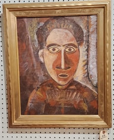 Framed O/C Abstract Portrait 20" X 16"