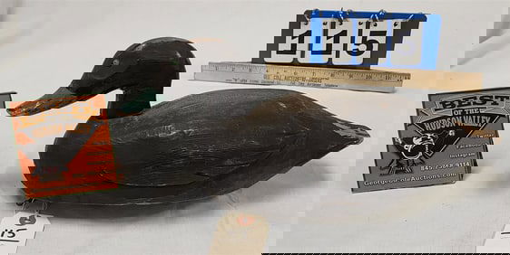 Vintage Duck Decoy 7"H X 14 1/2"L X 6"W