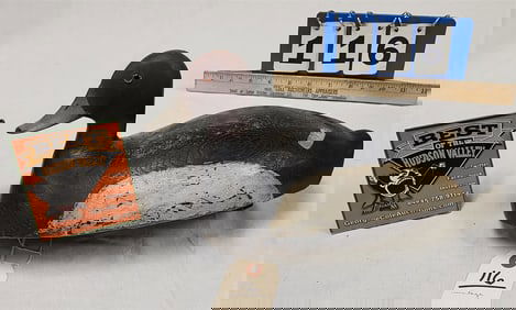 Vintage Duck Decoy 6 1/2"H X 13"L X 6 1/2"W