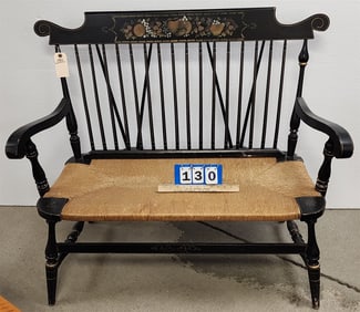 Hitchcock Rush Seat Lunch 39"H X 44"W 15 1/2"D