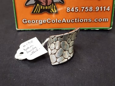 John Hardy Sterl Dot Wrap Ring