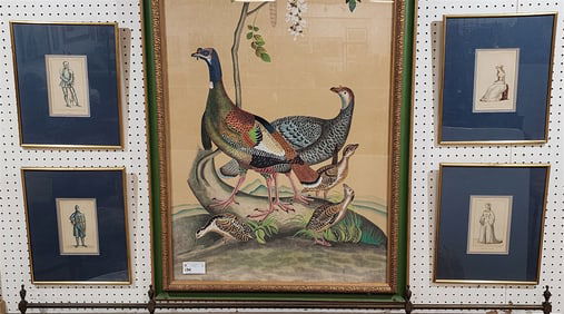 Set 4 19th C Engr Of Knights + Damsels 7" X 4 1/2"