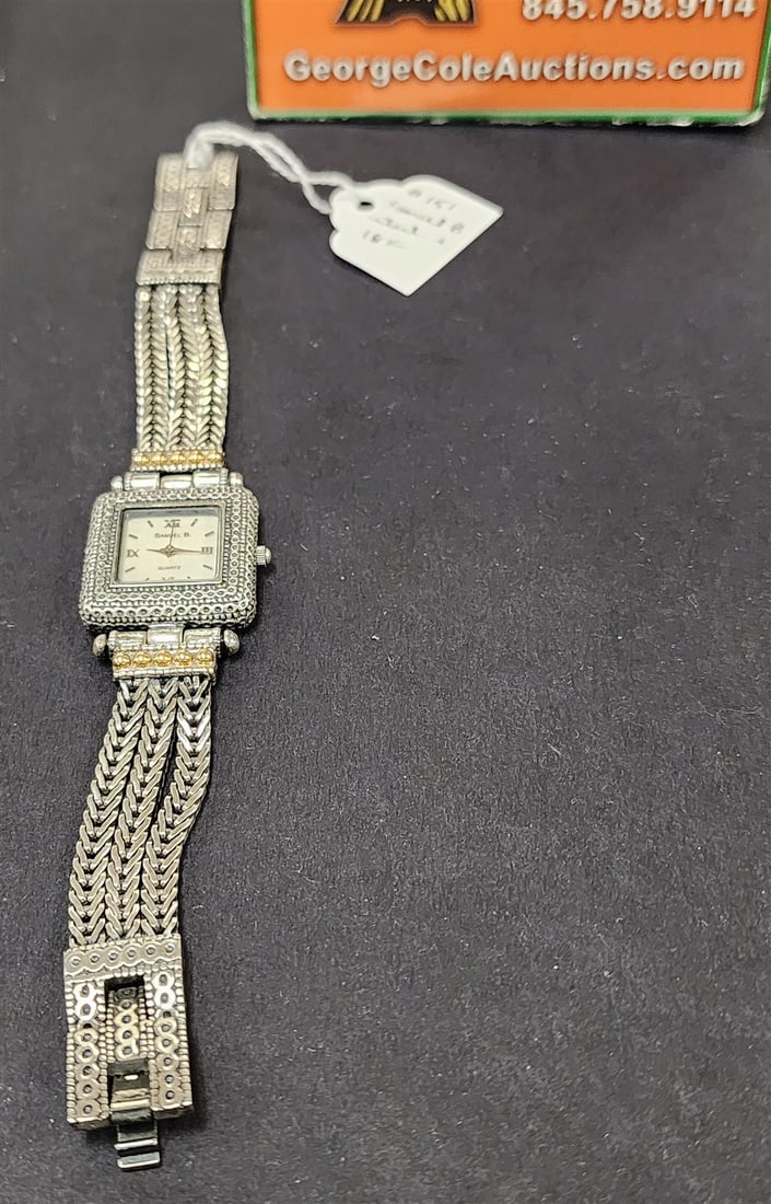 Samuel Sterl + 18K Wrist Watch: Samuel Sterl + 18K Wrist Watch