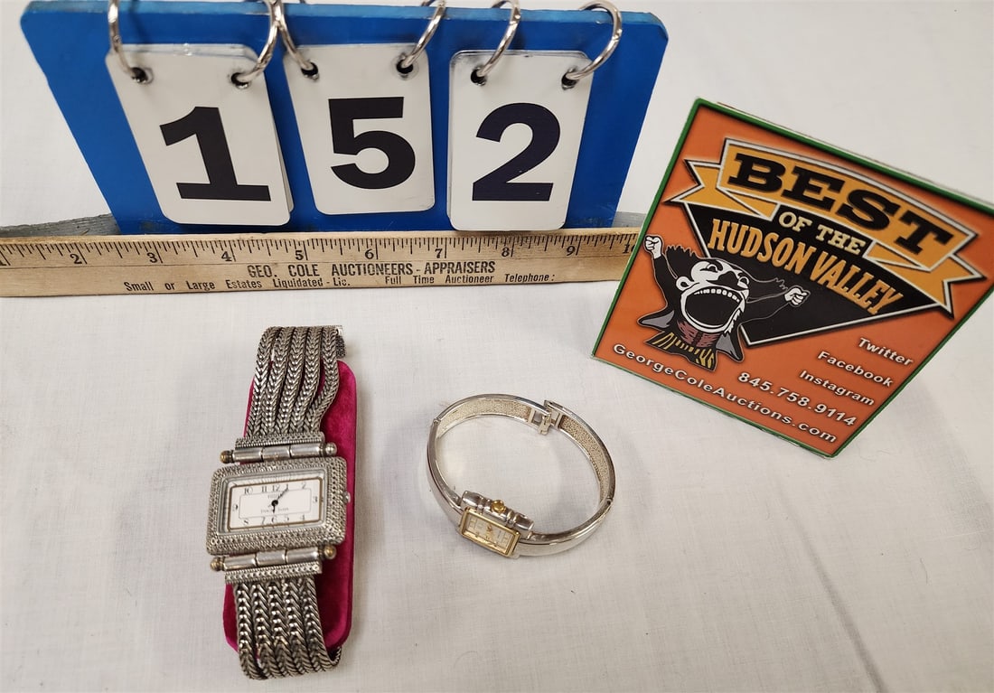 Lot 2 Ecclissi Sterl Wrist Watches: Lot 2 Ecclissi Sterl Wrist Watches