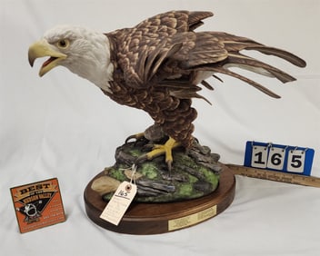 Boehm 16" Eagle Of Freedom II #191 1976 From The Norman Vincent Peale Foundation (Tip Of 1 Feather