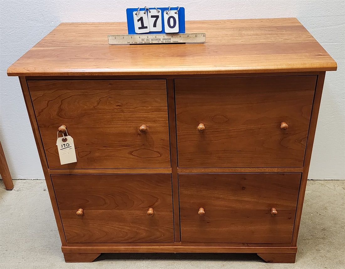 Harden Custom Cherry 4 Drawer File Cabinet 30"H X 35"W X 20"D (1 of 3)
