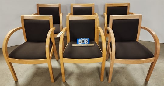 Set 6 Joseph Group Beechwood Armchairs