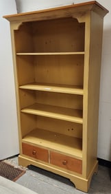 Ptd Pine Cabinet W/ 2 Drawers 6'4"H X 42"W X 18"D